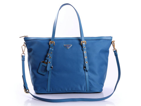 2014 Prada shoulder bag fabric BL4253 blue for sale - Click Image to Close